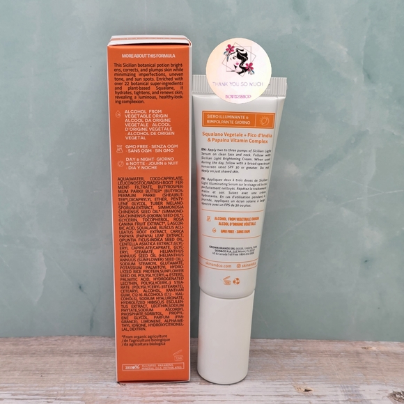 Skin & Co Sicilian Light Plump & Illuminate Face Serum 1 fl oz/ 30 ml New In Box - Picture 5 of 8